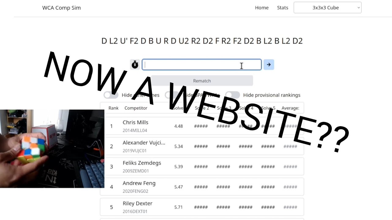 New WCA Comp Sim Tool but BETTER