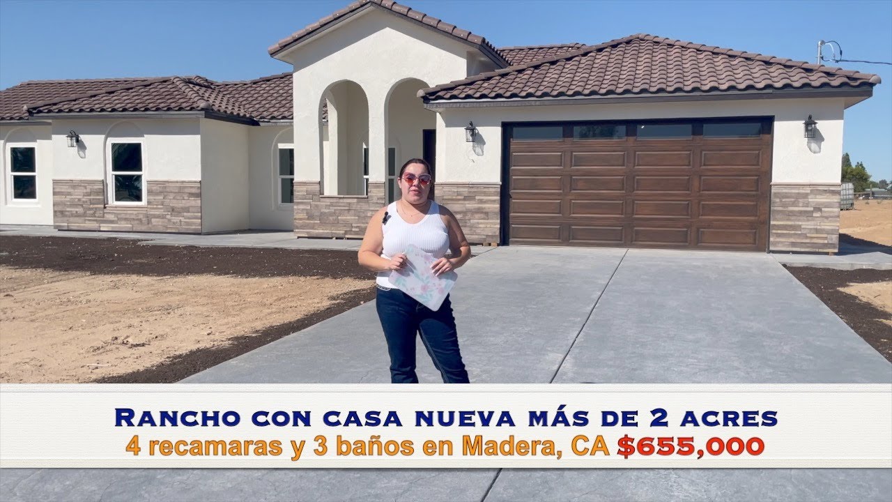 Rancho con Casa Nueva 😍 un poco más de 2 acres en Madera CA