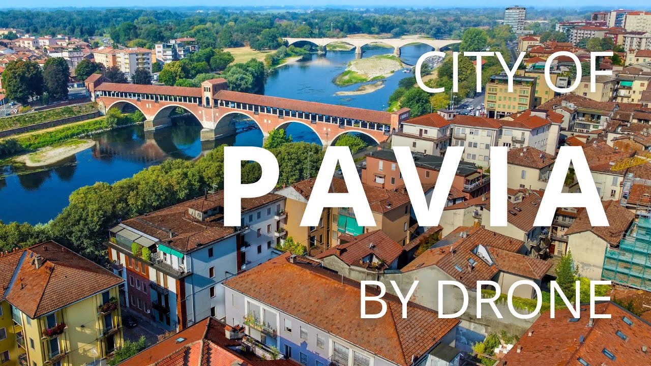 Pavia Italy 🇮🇹 aerial tour | Drone 4K #italytravel