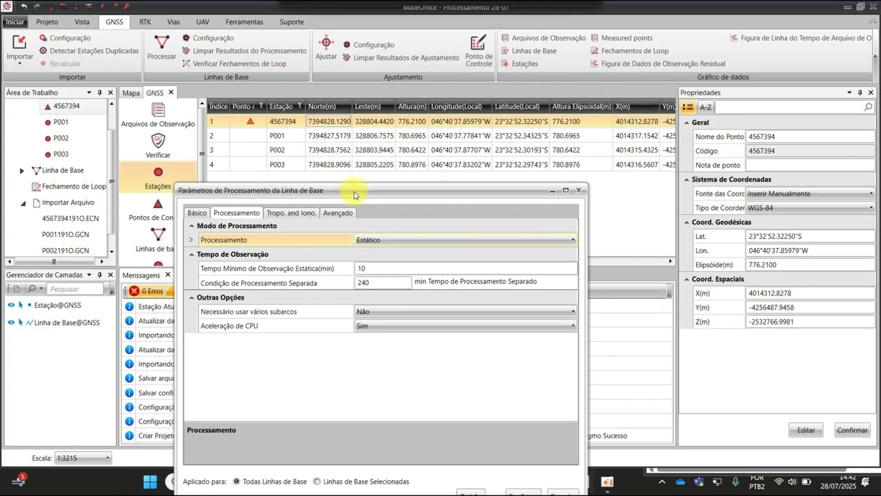 Pós Processamento de dados MateOffice – Tutorial Completo para Base e Rover