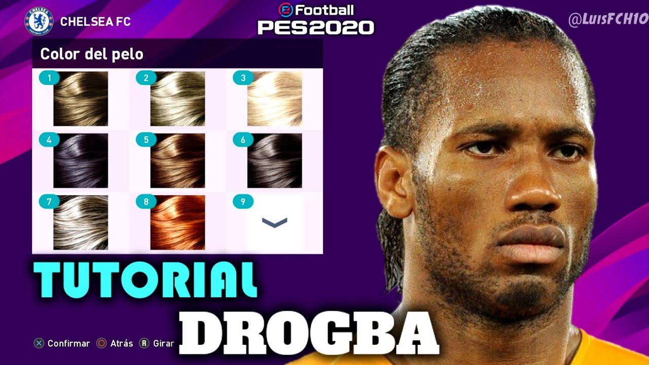 ПОЛНОЕ РУКОВОДСТВО | КАК СОЗДАТЬ ДИДЬЕ ДРОГБА В PES 2020 | КАК СОЗДАТЬ | ЛИЦО И СТАТИСТИКА | LuisFCH