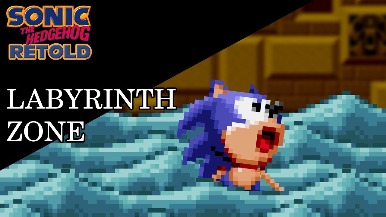 Sonic 1 Retold: Labyrinth Zone (Sprite Animation)