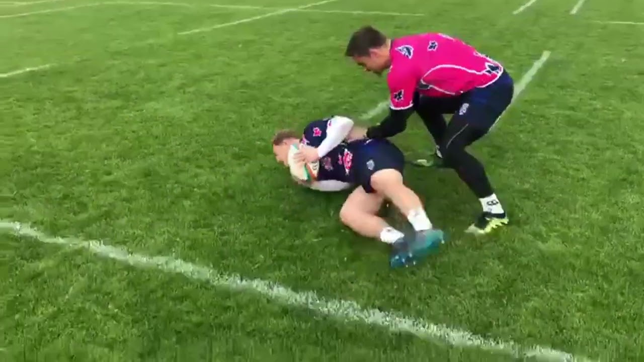 A rugby drill to help with ball presentation