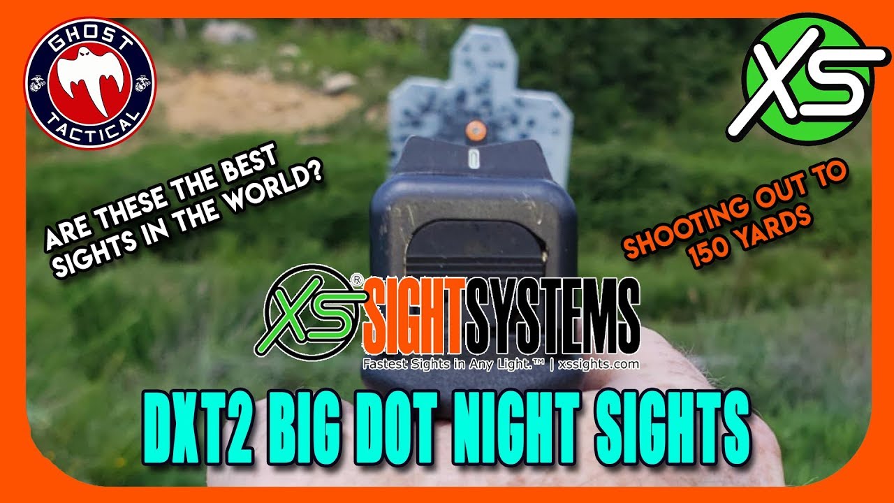 Shooting Glock 19 Out To 150 Yards!  XS Sights DXT2 Orange Big Dots