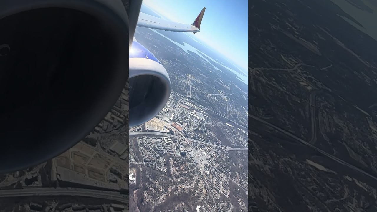 Landing in Washington-Reagon National Airport on a Southwest Boeing 737-8 MAX 