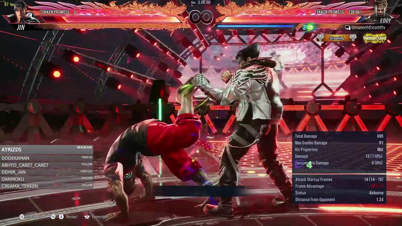 Unsweetdream Tekken 8 Yayını