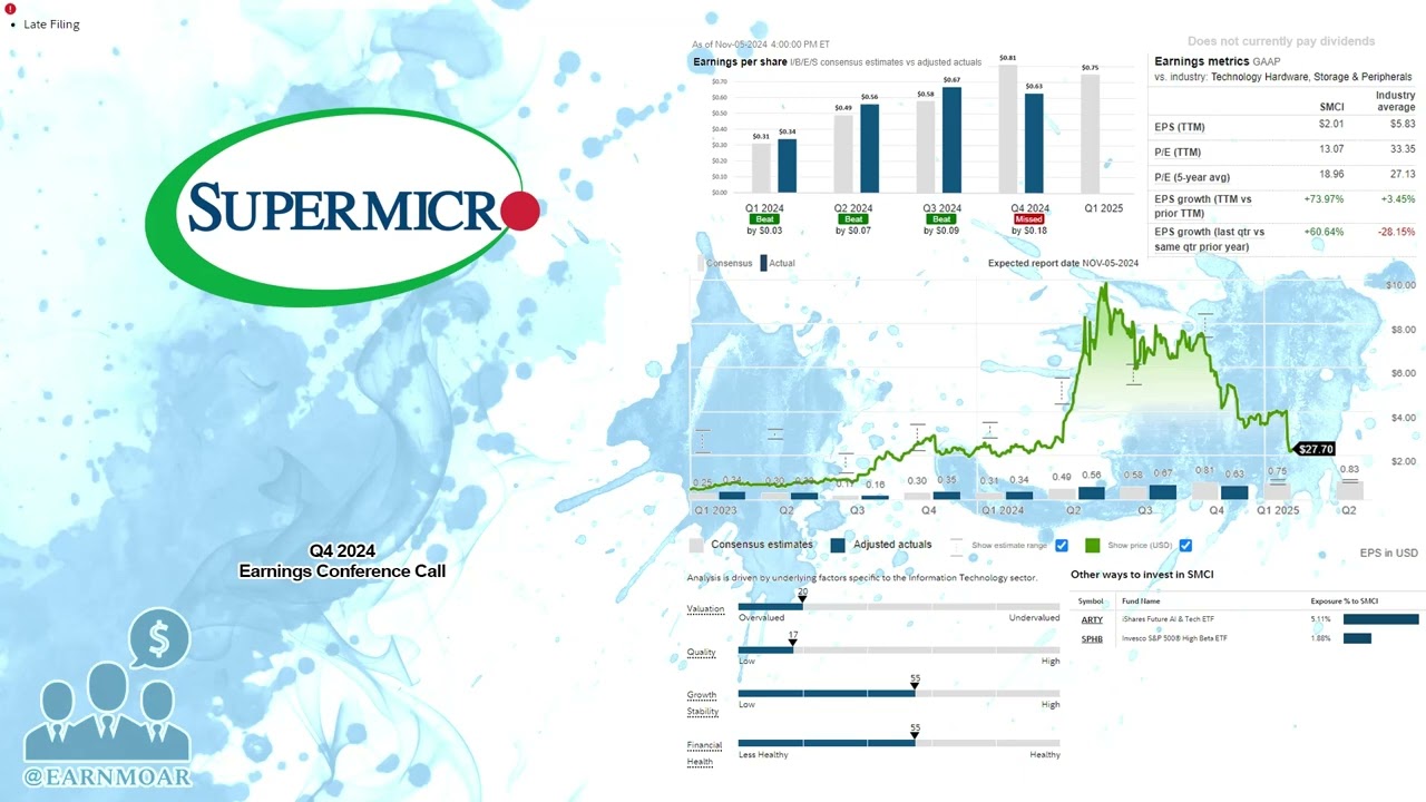 $SMCI Super Micro Computer Q1 2025 Earnings Conference Call