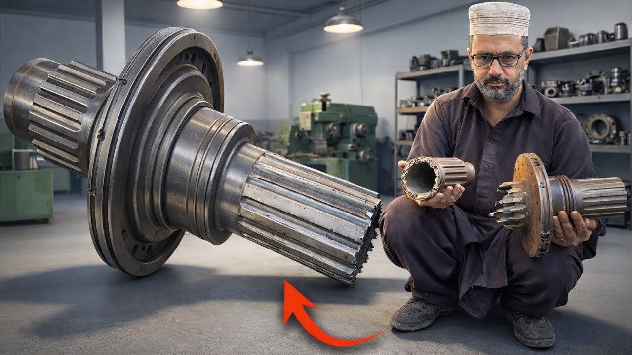 Extreme Mechanical Recovery Turning a Destroyed Caterpillar Inc.Gear Shaft into a Flawless Component