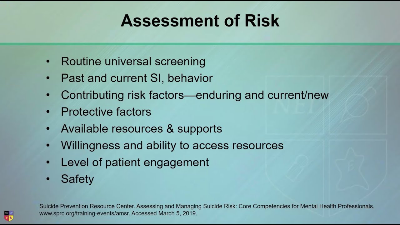 Suicide Risk Assessment