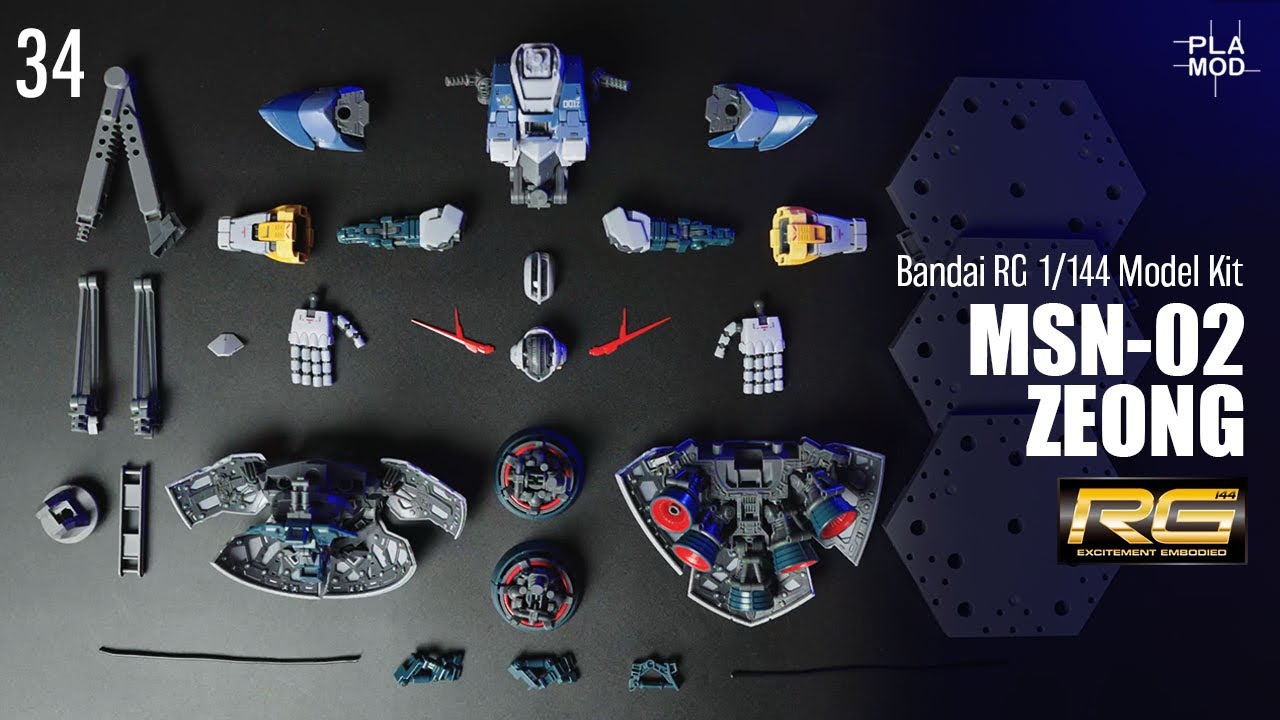 [FULL] MSN-02 ZEONG | Bandai RG Model Kit | Speed Build #MSN-02 ジオング #ガンプラ