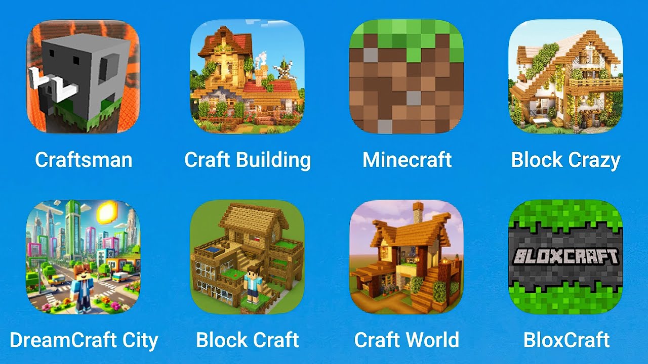 Craftsman, Craft Building, Minecraft, Block Crazy, DreamCraft City, Block Craft, Craft World