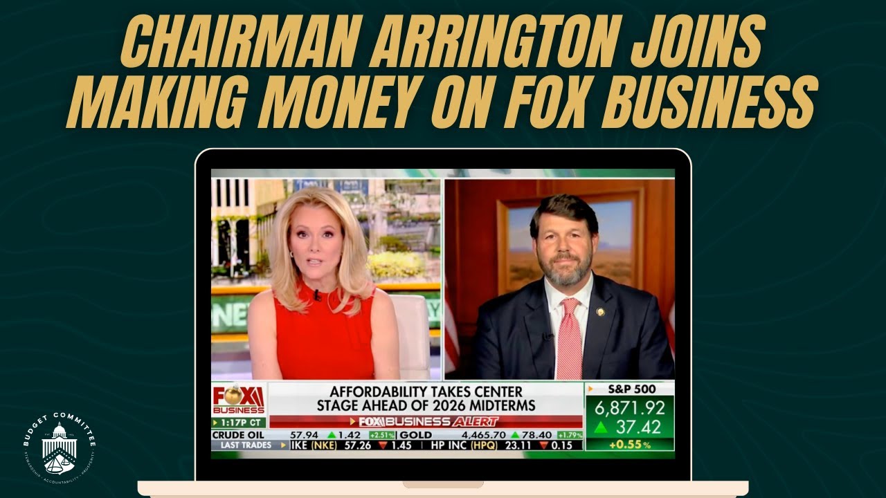Chairman Arrington Joins Making Money on Fox Business