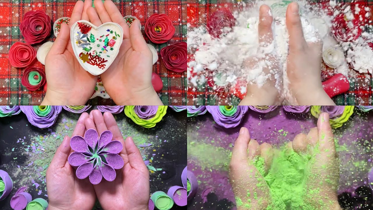 Collection of ASMR Crushing Soap Box With Starch