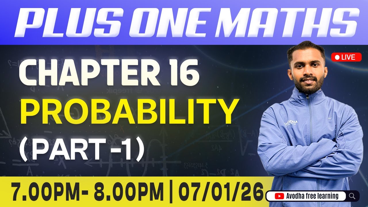Plus One Maths | Chapter 16 - probability | Part 1 | Free Live Classes | Avodha
