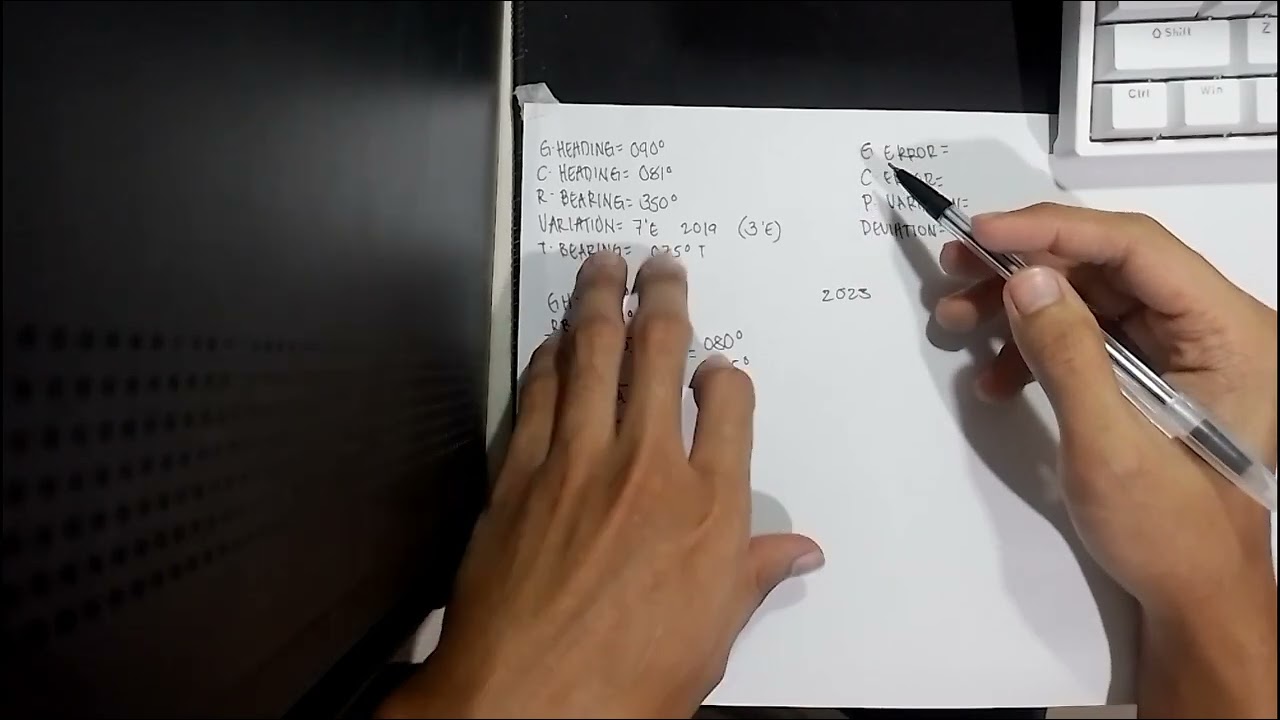 HOW TO GET GYRO ERROR, GYRO COMPASS, PRESENT VARIATION, AND DEVIATION | FINALS