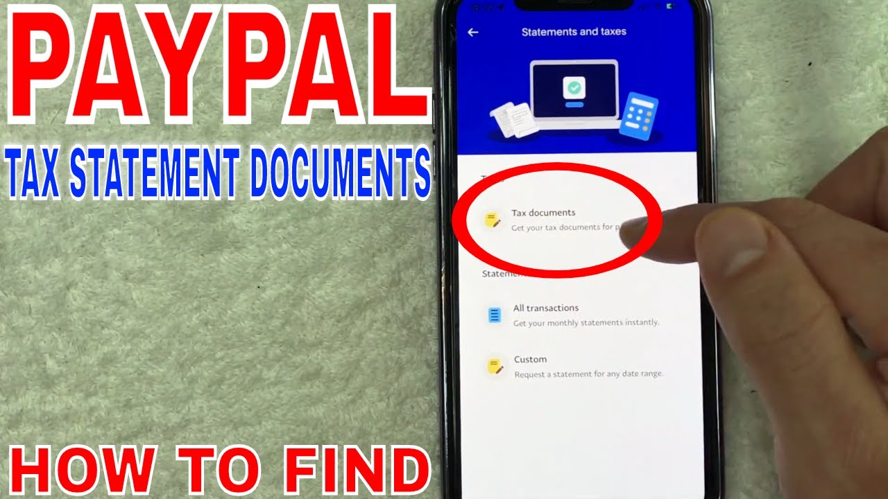 ✅ How To Find PayPal Tax Statement Documents 🔴