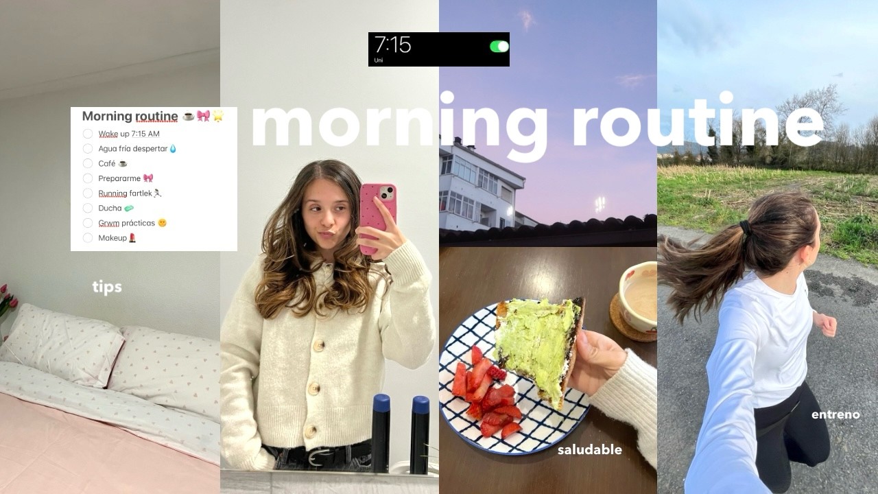 MI RUTINA DE MAÑANA (7AM)| hábitos saludables, rutina productiva, tips & motivación