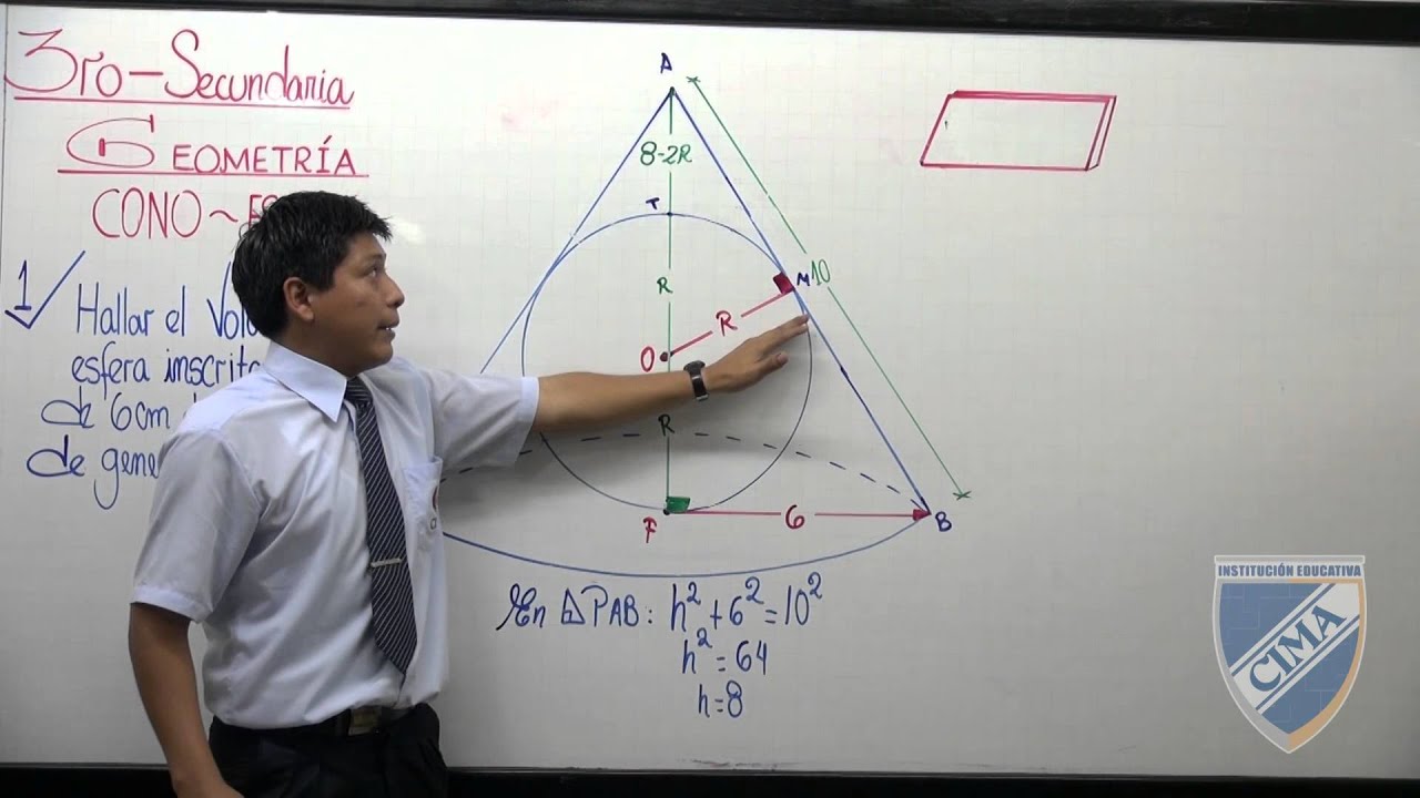 Aula virtual CIMA - Cono y esfera 3ero de secundaria