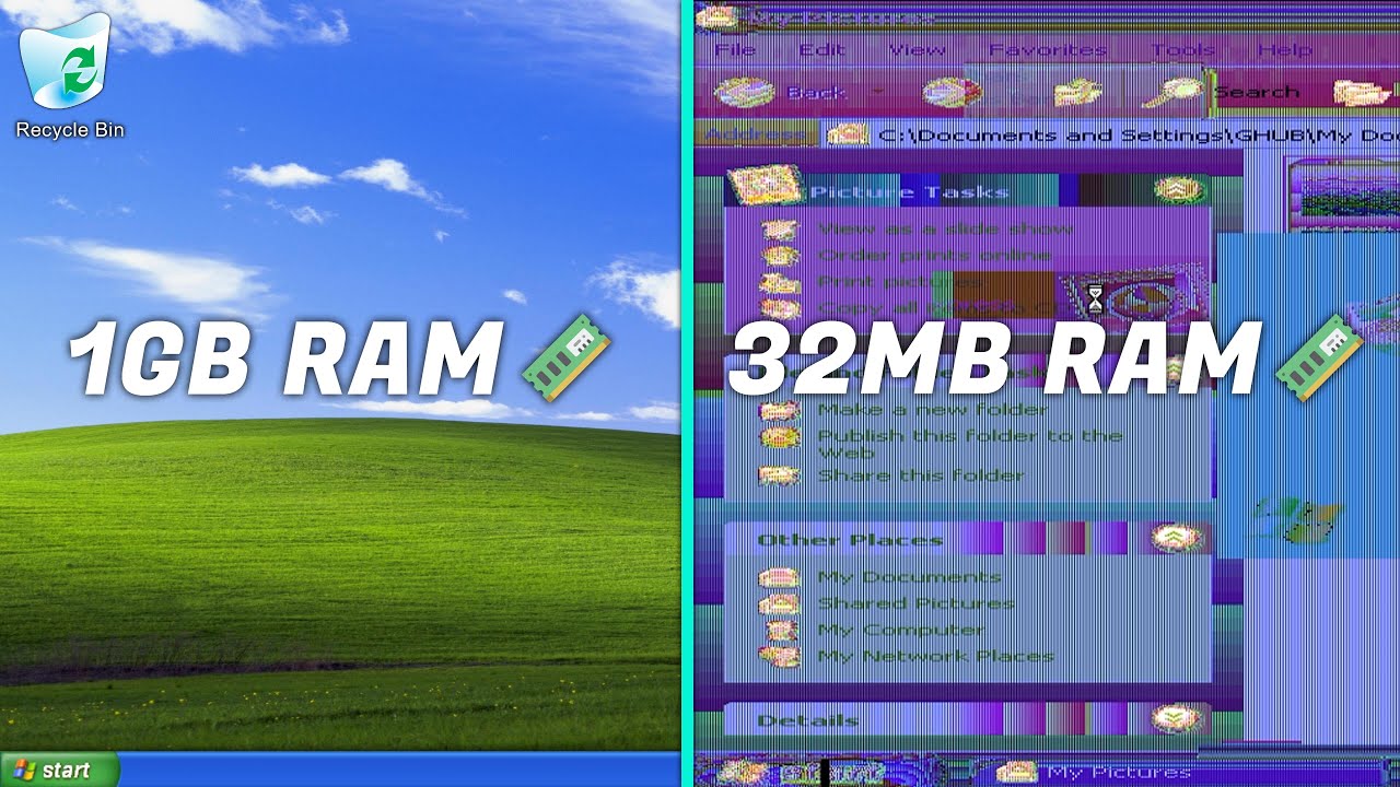 Windows XP, но оперативной памяти становится все меньше и меньше...