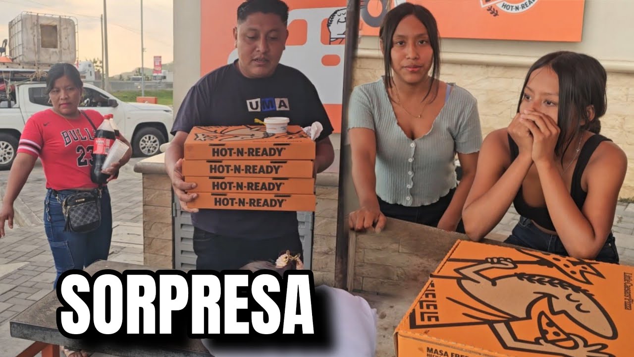 Noe Y Toñita Llevan Por Primera Vez A Merlin Y Anyi A Disfrutar Unas Deliciosas Pizza's🍕 