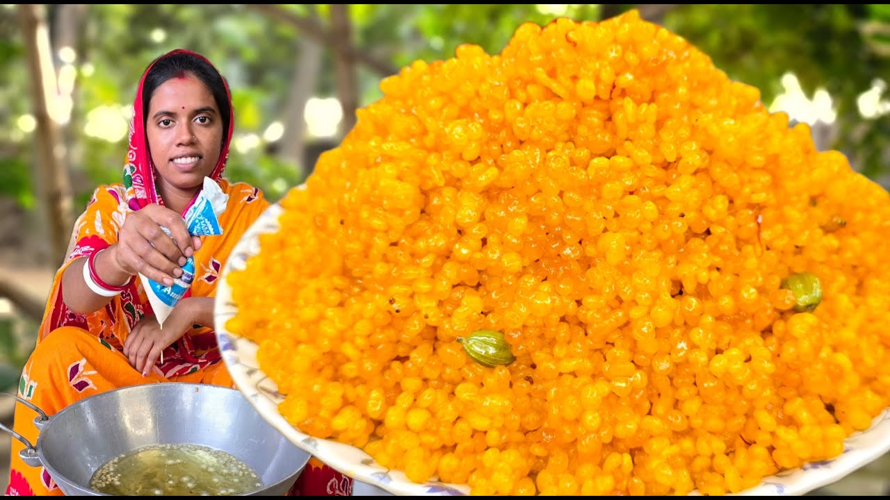 কোন রকম ছাঁচ ছাড়া বর্ধমানের বিখ্যাত মিহিদানা কম খরচে খুব সহজে বাড়িতে বানিয়ে নিন | mihidana recipe