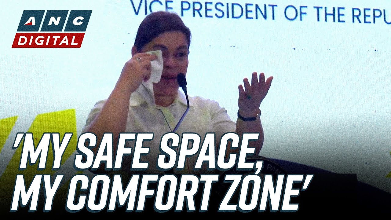 LOOK: VP Sara Duterte turns emotional as she speaks before Davao conference crowd | ANC