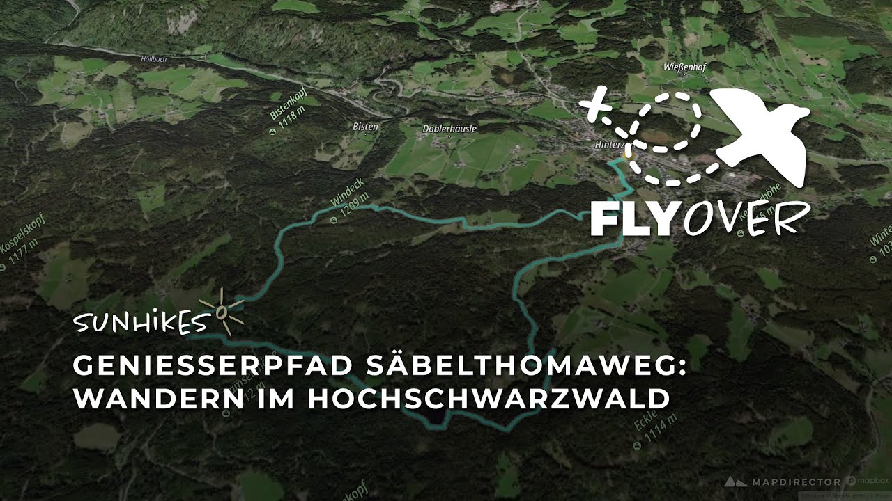 Genie&szlig;erpfad S&auml;belthomaweg bei Hinterzarten &ndash; Flyover
