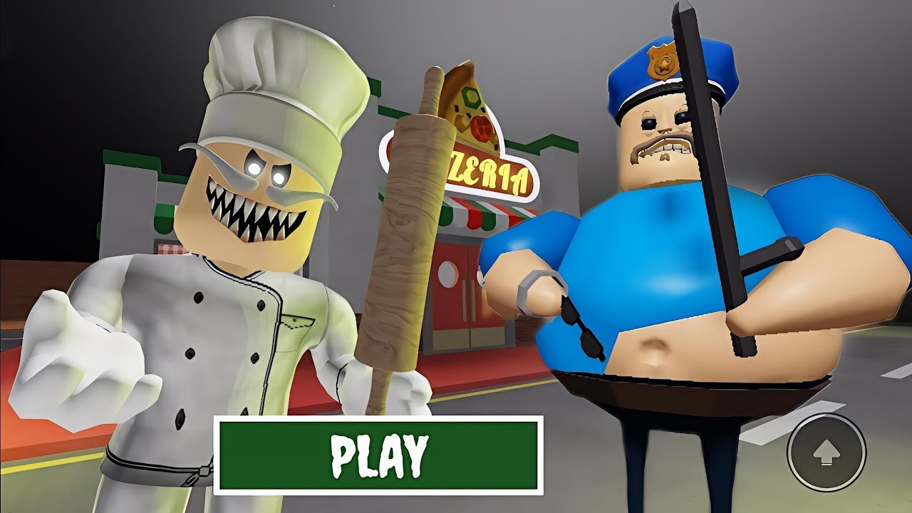 🔥 HARD MODE Challenge! Papa Pizza’s Obby + Barry's Prison Run (OBBY) Gameplay Walkthrough NoDeath 4K