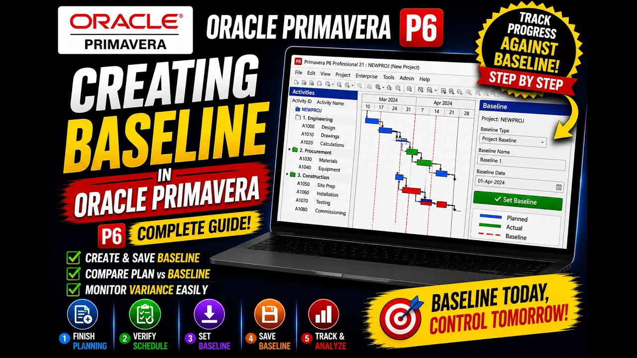 CREATING BASELINE IN ORACLE PRIMAVERA P6