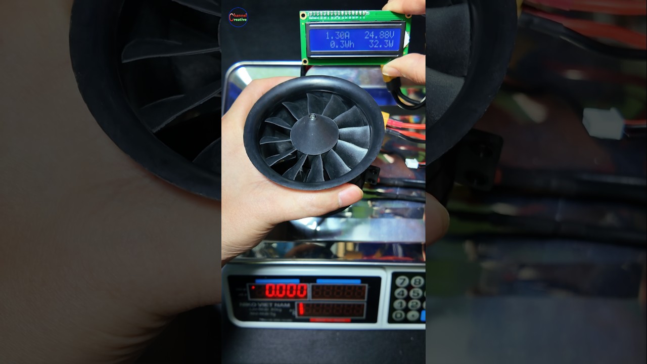 80mm Ducted fan 6S test #jetfan #motor