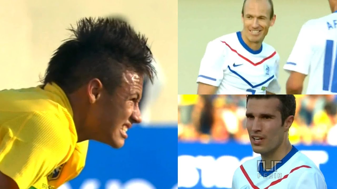 O DIA QUE NEYMAR ENFRENTOU A HOLANDA DE ROBBEN E VAN PERSIE!