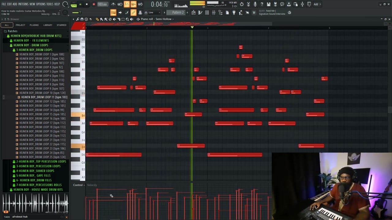 How to make Realistic Afrobeat Guitar Melody | Fl Studio Tutorial