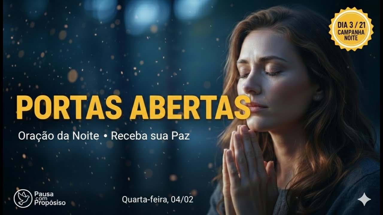 DEIXE DEUS CUIDAR: Oração da Noite para Dormir em Paz e Descansar a Mente