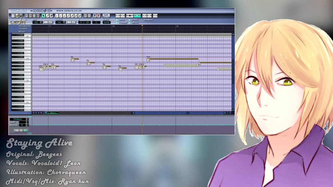 【LE♂N】Staying Alive (Beegees)【Vocaloid1 Cover】