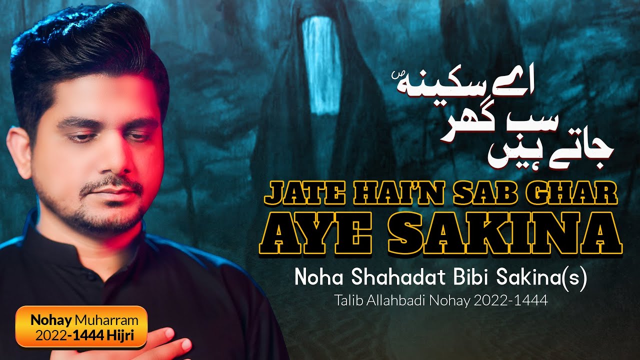 New Noha Shahadat Bibi Sakina 2022 | Jate Hei'n Sab Ghar Aye Sakina(s) |  Talib Allahbadi Nohay 2022