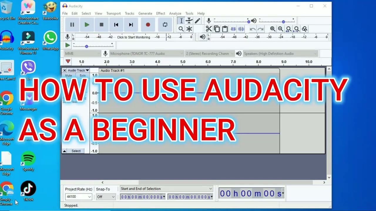 How To Use Audacity For Beginners 2024