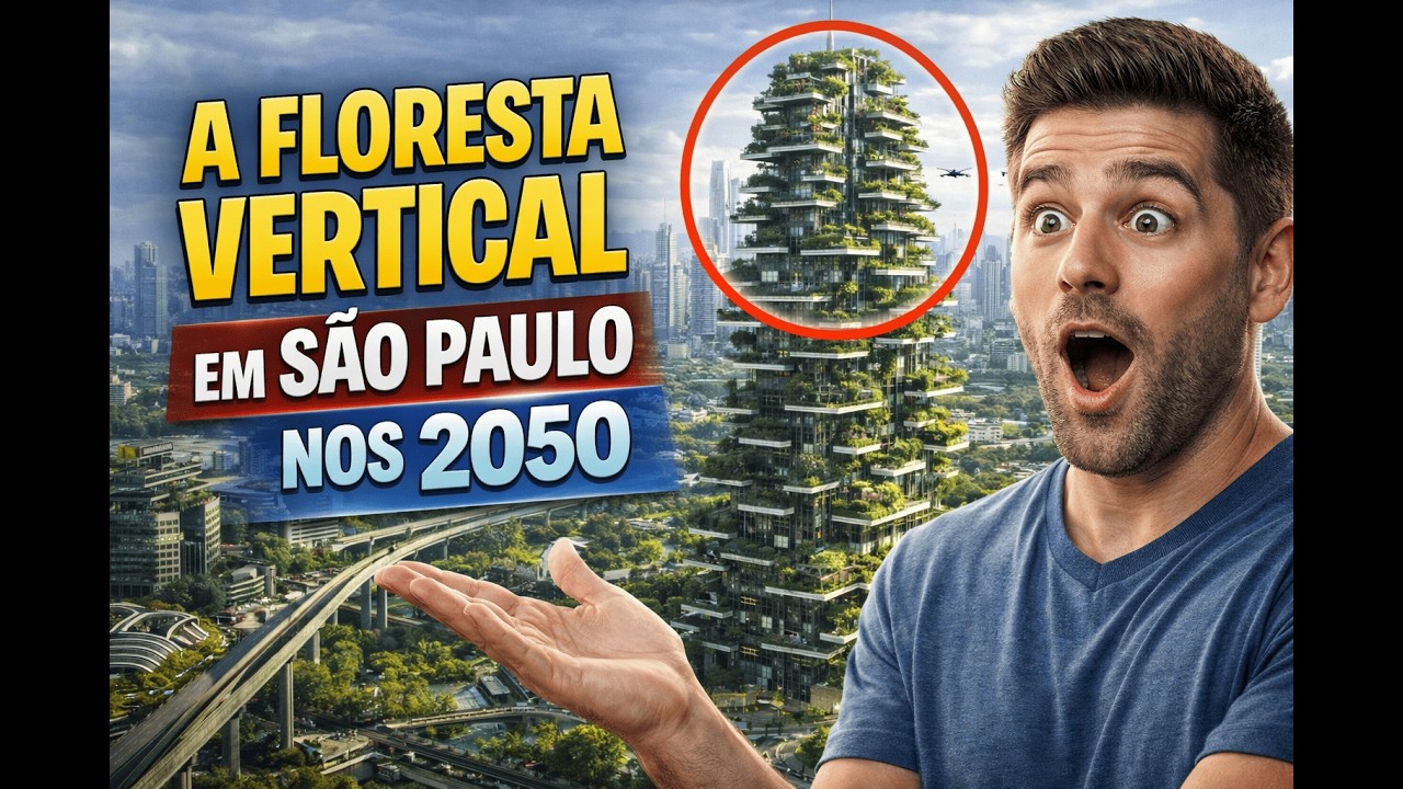 A Floresta Vertical em São Paulo nos anos 2050