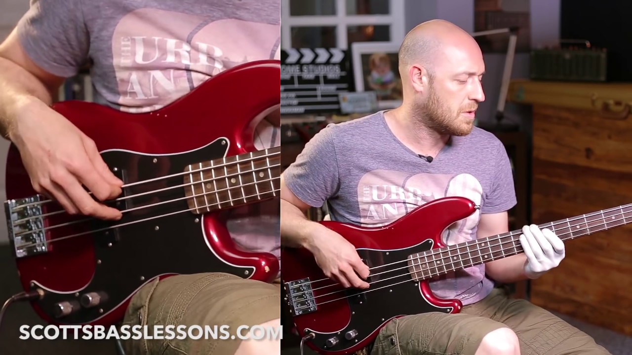 Pino Palladino Style Bass Riff (with a few twists of my own!) - Quick Riff /// Scott's Bass Lessons