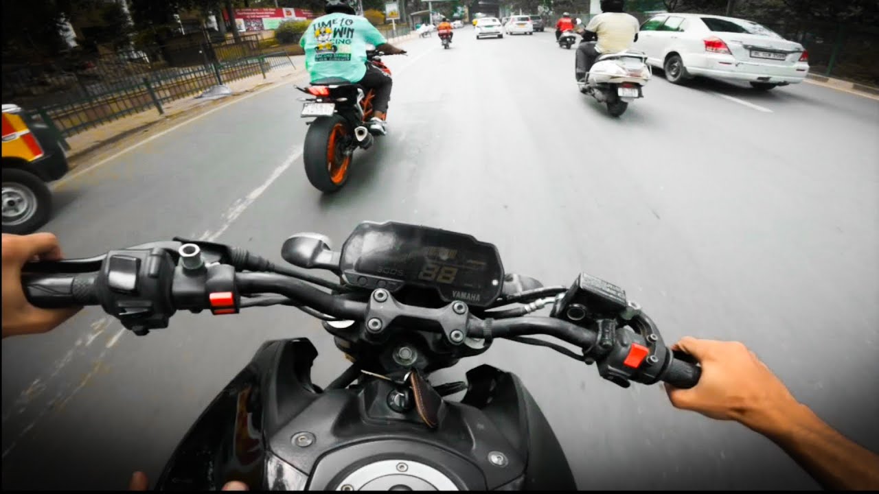 DUKE 390 VS MT15  race 💥 // HYPER Riding #duke #mt15 #rushride