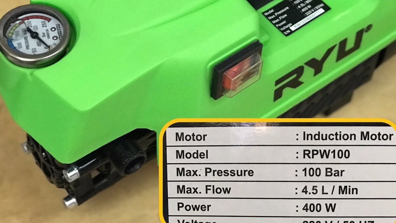 Dahsyat !! Mesin Steam Ryu RPW 100 -Induksi, tekanan kencang, 400W, harganya pas di kantong- tapi...