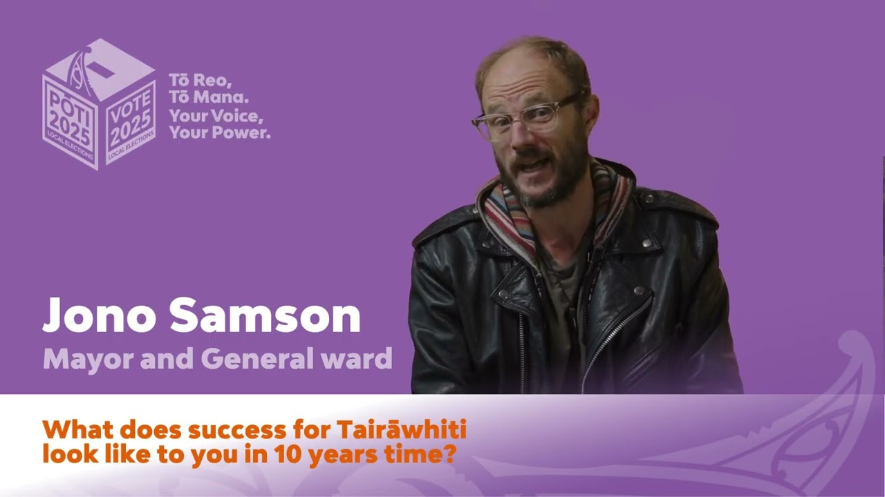 Mayor and General ward candidate - Jono Samson