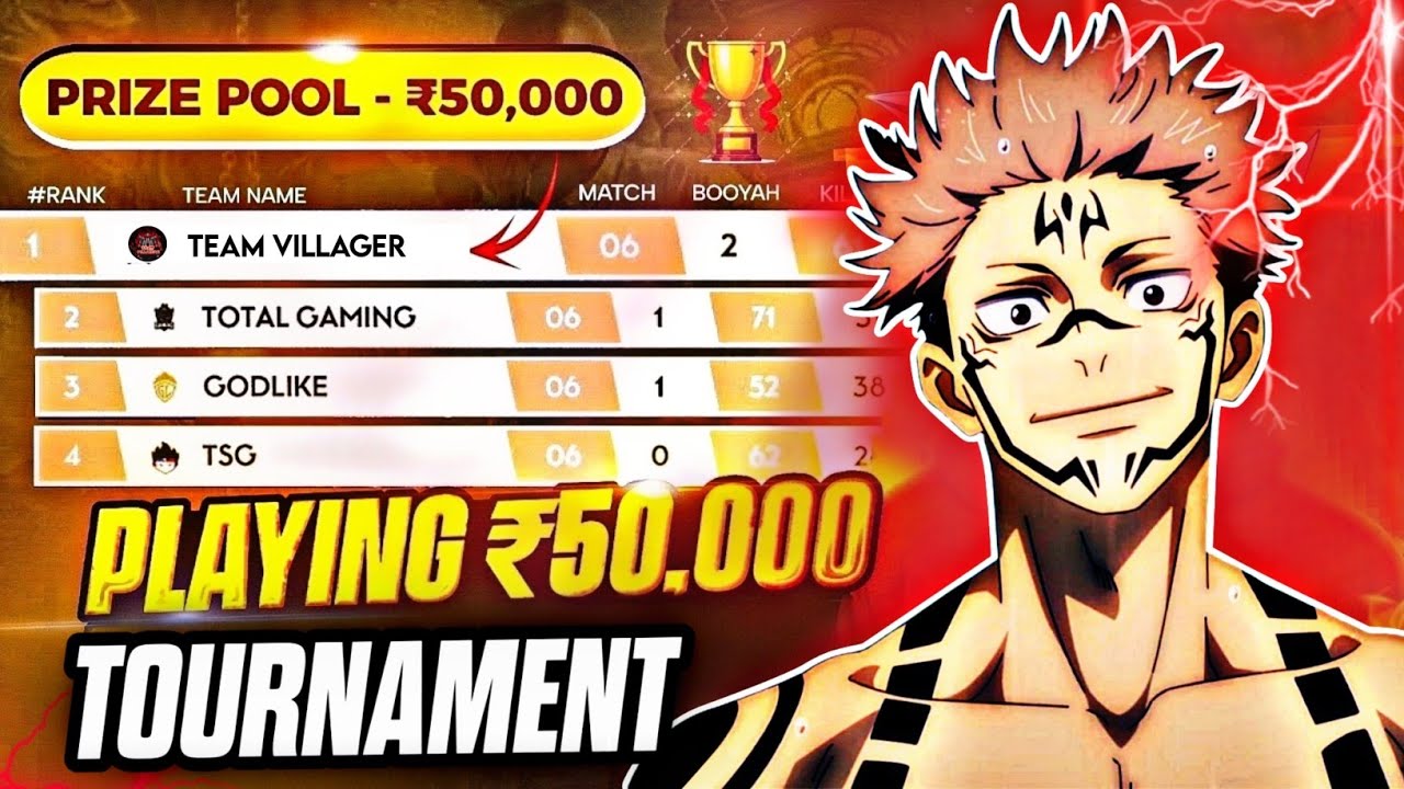 RAW VIDEO) FREE FIRE TOURNAMENT HIGHLIGHTS 🏆 RUSHER POV 👀 || CLUTCHES DAY 9 x JUJUTSU KAISEN