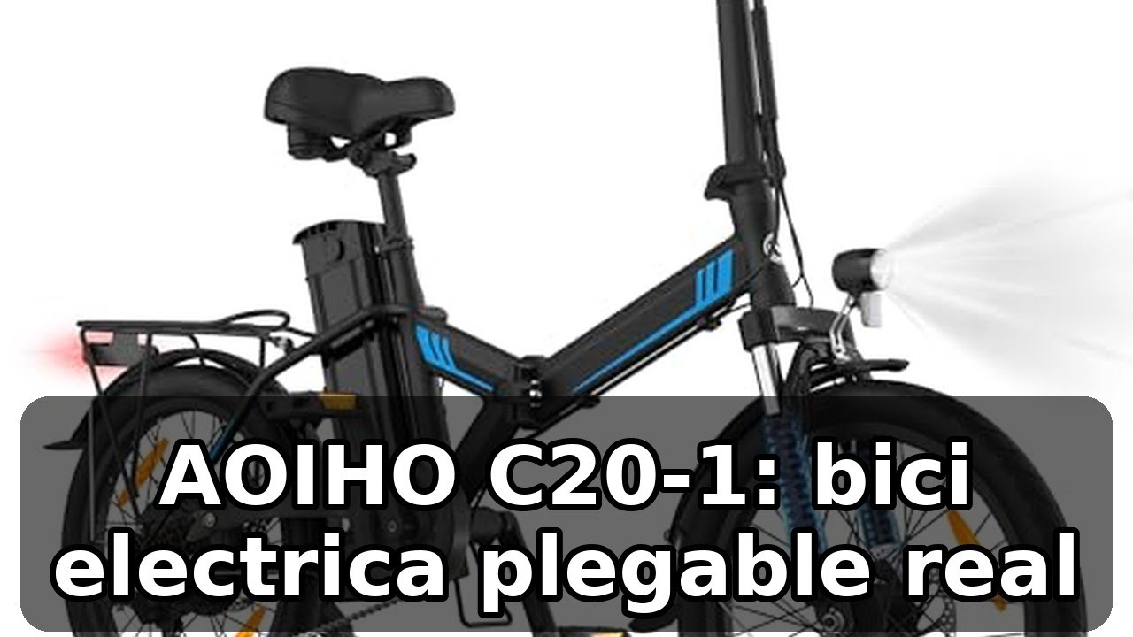 Review completa de la AOIHO C20-1: bici eléctrica plegable con 70 km de autonomía