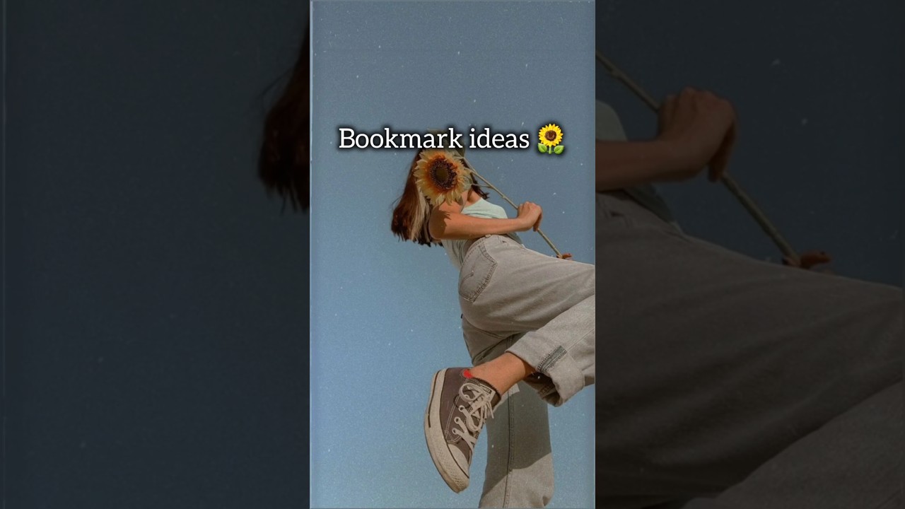 aesthetic bookmark ideas 🌻!!! DIY Bookmarks #aesthetic #bookmark #diy #shorts #viral