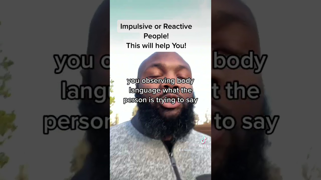 Impulsive or Reactive People! Hope this helps you! #shorts #therapy #selfhelp #motivationalvideos