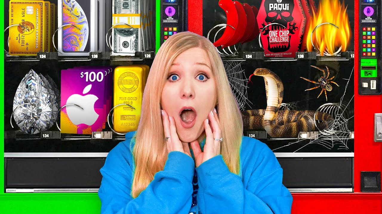 Don't Choose the Wrong VENDING MACHINE Challenge! *regret*