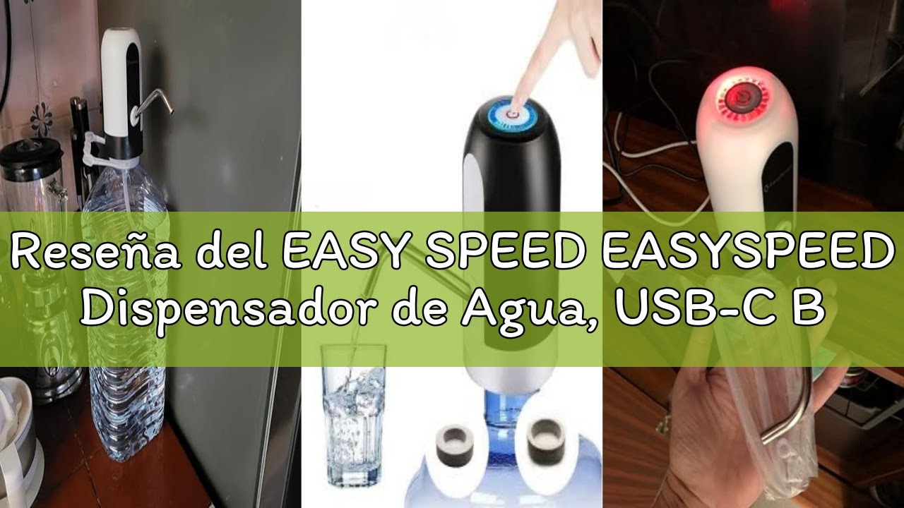 Reseña del EASY SPEED EASYSPEED Dispensador de Agua, USB-C Bateria 1200 mAh, Bomba Grifo de Agua, El