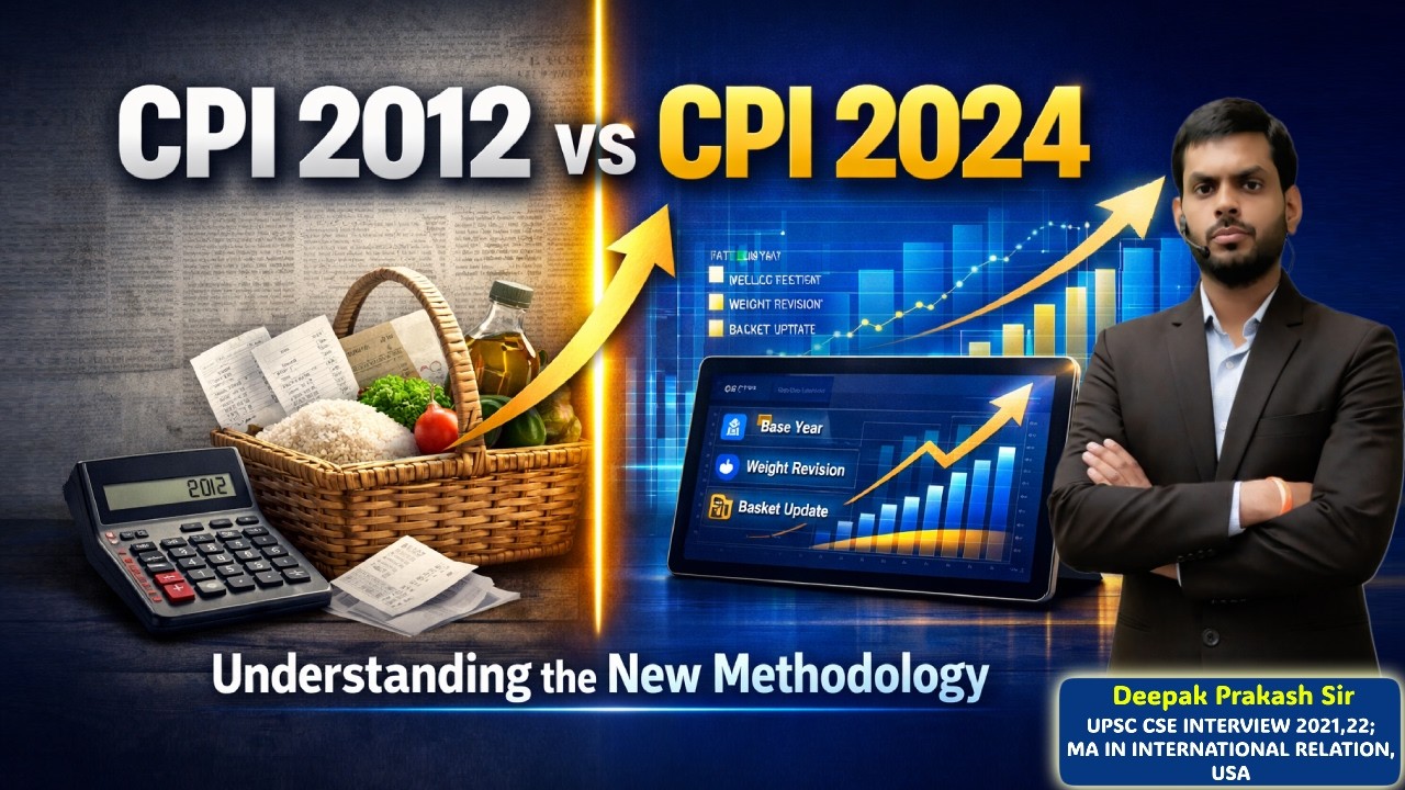 CPI 2012 vs CPI 2024 : New CPI Methodology Explained | Deepak Prakash Sir