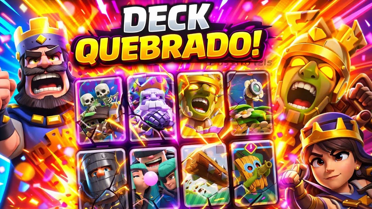 DECK MAIS UTILIZADO PELOS PRÓ PLAYERS - CLASH ROYALE 