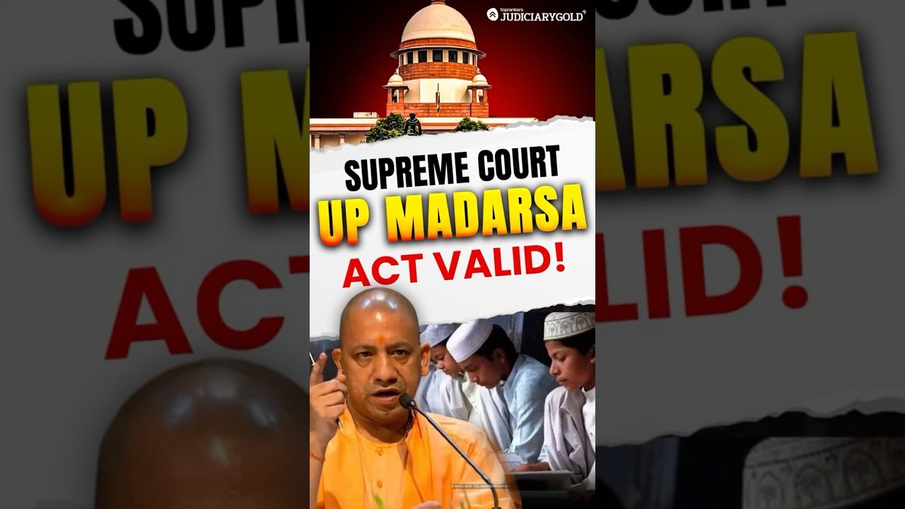 Supreme Court's UP Madarsa Verdict! #supremecourt